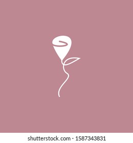 Premium flower logo design. Luxury flower abstract vector. jewel boutique vector sign