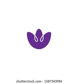 Premium flower logo design. Luxury flower abstract vector. jewel boutique vector sign