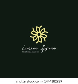 Premium Flowers Luxury Simple Logo Template