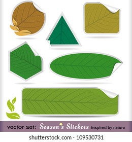 Premium Four Seasons Peeling Stickers Set
