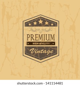 premium frame over vintage background vector illustration