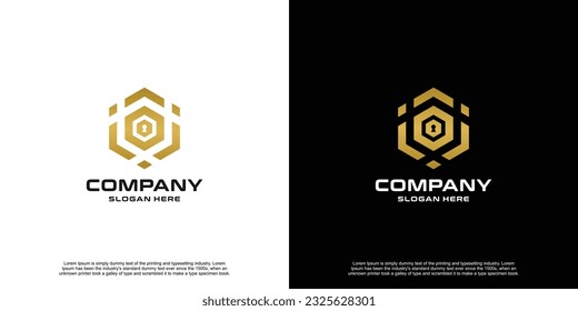 Diseño de logotipo de seguridad de protección gratuita premium