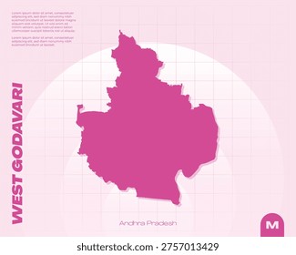 Premium, fully editable vector map of West Godavari district, Andhra Pradesh.
A versatile illustration with scalable layers, perfect for professional geographic design and customisation.