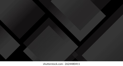 Premium Geometric Background. Black Gradient with Geometric Design