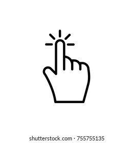 Premium gesture icon or logo in line style. High quality sign and symbol on a white background. Vector outline pictogram for infographic, web design and app development.