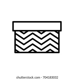 Premium gift icon or logo in line style. High quality sign and symbol on a white background. Vector outline pictogram for infographic, web design and app development.