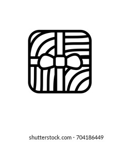 Premium gift icon or logo in line style. High quality sign and symbol on a white background. Vector outline pictogram for infographic, web design and app development.