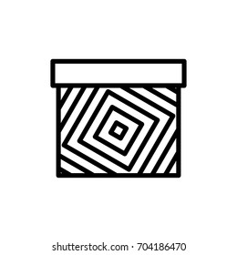 Premium gift icon or logo in line style. High quality sign and symbol on a white background. Vector outline pictogram for infographic, web design and app development.