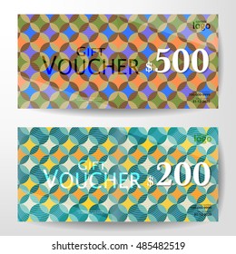 Premium Gift Voucher Graphic Template vector illustration eps 10