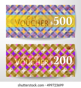 Premium Gift Voucher Graphic Template vector illustration eps 10