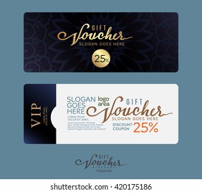 Premium gift voucher template.