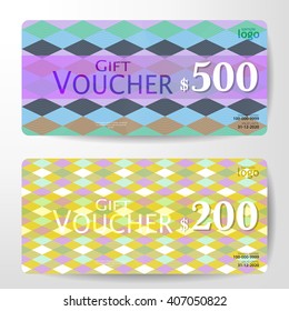 Premium Gift Voucher Template vector illustration eps 10