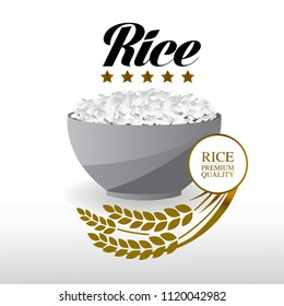 Premium  Glod Rice vector