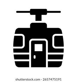 Premium-Symbol der hängenden Seilbahn-Design