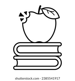 Icono de glifo premium de conocimiento saludable 