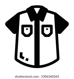 A premium glyph icon of shirt 