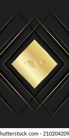 Premium gold background. Luxury pattern. vector illustration