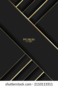 Fondo de oro premium. Patrón de lujo. ilustración vectorial