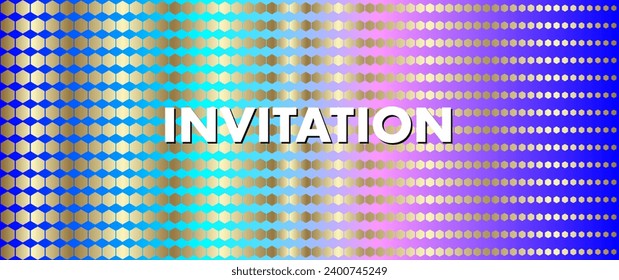 Premium gold cover design background with neon colors. Luxury golden geometric background cover design, invitation, poster, flyer, wedding card, luxe invite, business banner, prestigious voucher.