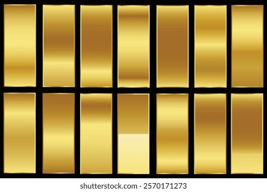 Premium Gold Gradient Palette for Creative and Elegant Background Template Designs