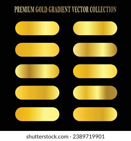 Premium Gold Gradient Vector Collection for Backgrounds, Templates, and More. Realistic golden metallic palettes. Best for luxury badges, certification cards, invitations, borders, and ribbons.
