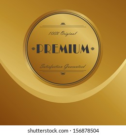 premium gold label