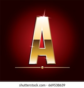 Premium Gold Letter Vector Illustration Stock Vector Royalty Free Shutterstock