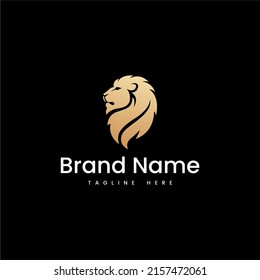 Premium Gold Lion Logo Template