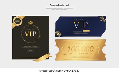 Premium Gold Mood VIP Invitation Coupon