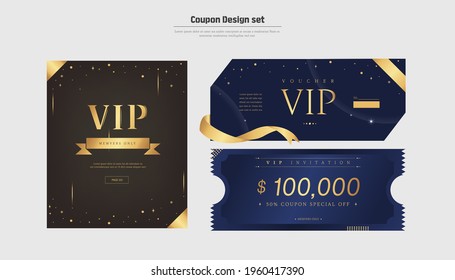 Premium Gold Mood VIP Invitation Coupon