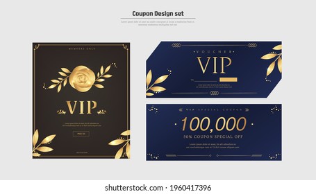 Premium Gold Mood VIP Invitation Coupon