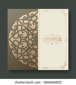 Premium Gold pattern texture menu design