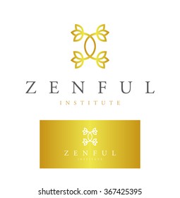 PREMIUM GOLD VECTOR DESIGN OF BEAUTY, SPA, MASSAGE, ALTERNATIVE MEDICINE OR ANY RELATED COMPANY / PROFESSION