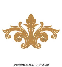 Premium Gold vintage baroque frame scroll ornament engraving border floral retro pattern antique style acanthus foliage swirl decorative design element filigree calligraphy