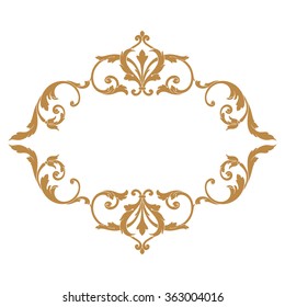 Premium Gold Vintage Baroque Frame Scroll Stock Vector (Royalty Free ...