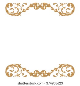 Premium Gold Vintage Baroque Frame Scroll Stock Vector (Royalty Free ...