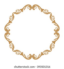 Premium Gold Vintage Baroque Frame Scroll Stock Vector (Royalty Free ...