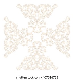 Premium Gold vintage baroque frame scroll ornament engraving border floral retro pattern antique style acanthus foliage swirl decorative design element filigree calligraphy