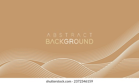 Premium golden background design with abstract stripes line. luxury background.