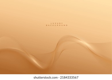 premium golden smooth lines luxury background