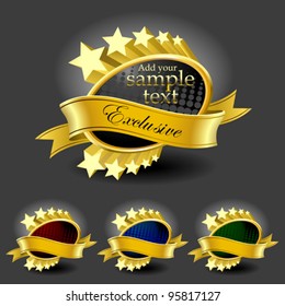 Premium Gold-Framed Labels