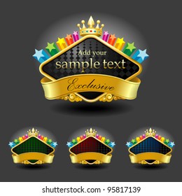 Premium Gold-Framed Labels