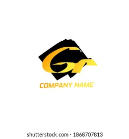 Premium gradation letter Gr initials logo. Universal symbol icon vector design template vector for business and company