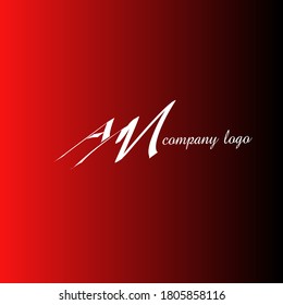 Logo de las iniciales AM de la letra de gradación Premium. Símbolo universal vector de diseño de vectores de iconos para empresas y empresas.