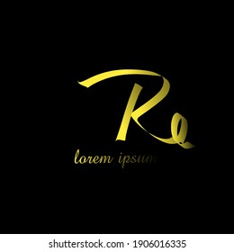 Premium gradation letter Re initials logo. Universal symbol icon vector design template vector for business and company