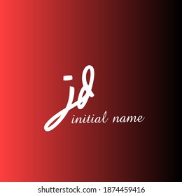 Logo de las iniciales jd de la letra de gradación premium. Símbolo universal icono vector plantilla de diseño vector para empresas y empresas