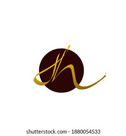 Premium gradation letter jh initials logo. Universal symbol icon vector design template vector for business and company