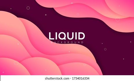 Premium gradient pink background with dynamic wavy shadow on backgrund. Vector background, Eps 10