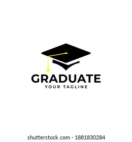 Premium Graduate Celebration Vector Logo Template