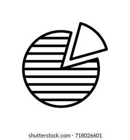 Premium graph icon or logo in line style. High quality sign and symbol on a white background. Vector outline pictogram for infographic, web design and app development.